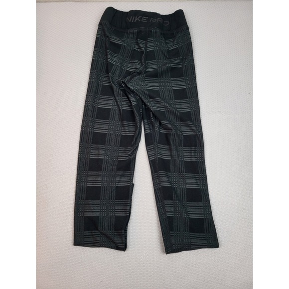 Nike Hyperwarm Training Leggings Womens Small Black Geometric Athleisure‎ Yoga - Picture 5 of 9